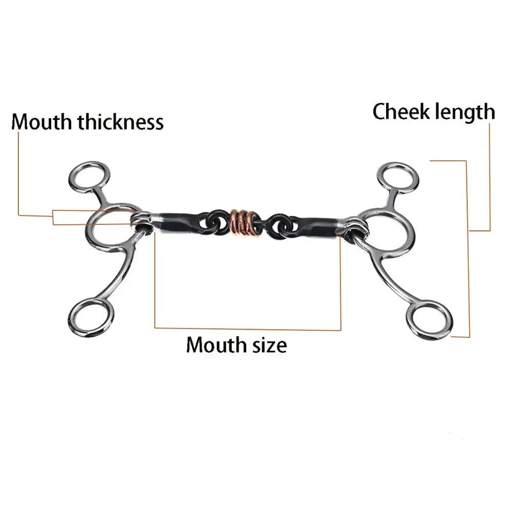 Stainless Steel full cheek snaffle bit