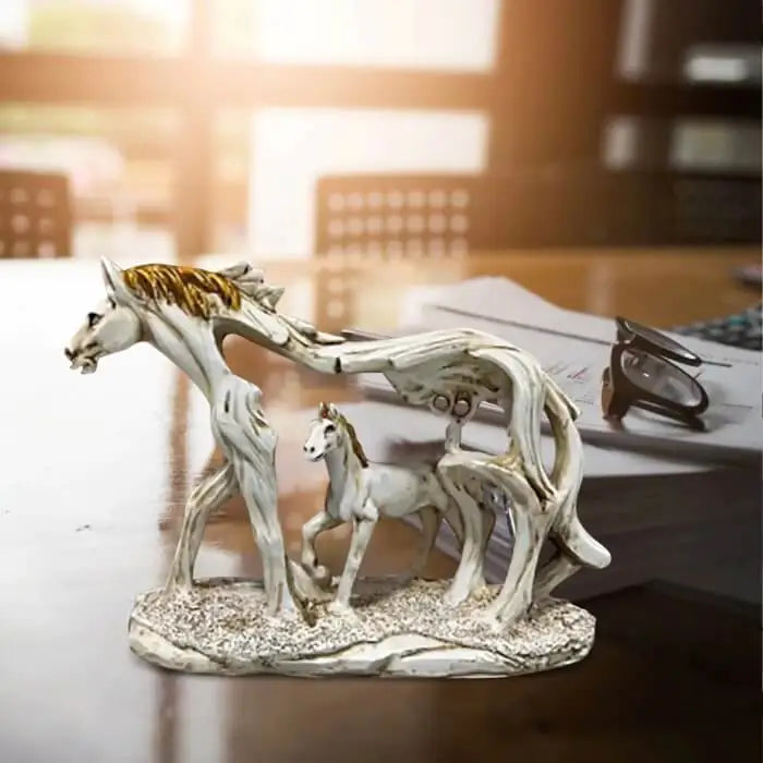 Wild Duality Horse Sculpture