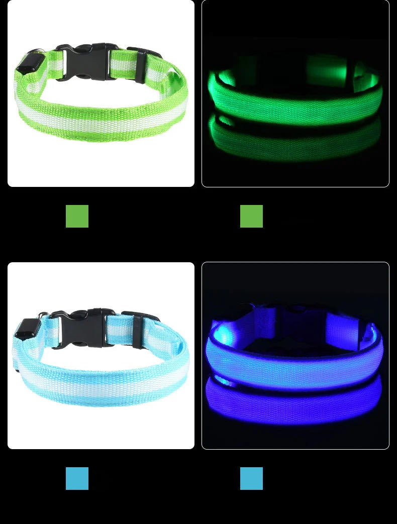 Nylon LED Night Safety Flashing Glow In The Dark