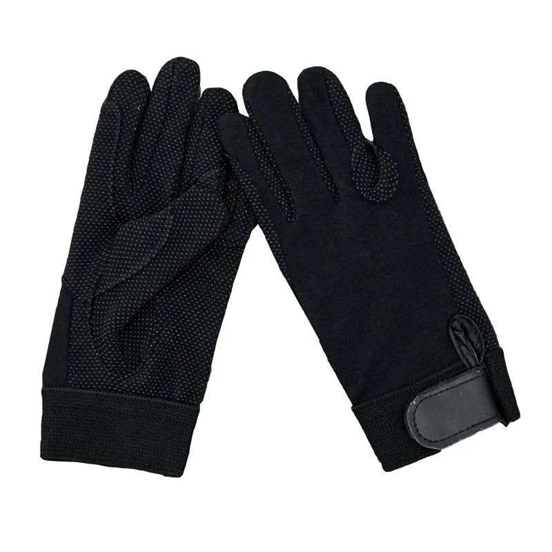 Horse Riding Gloves Lightweight Breathable Anti Slip Bike Full Finger  Gloves for Men Women