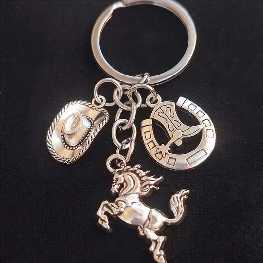 Unique Keychain Cowboy Hat Boots