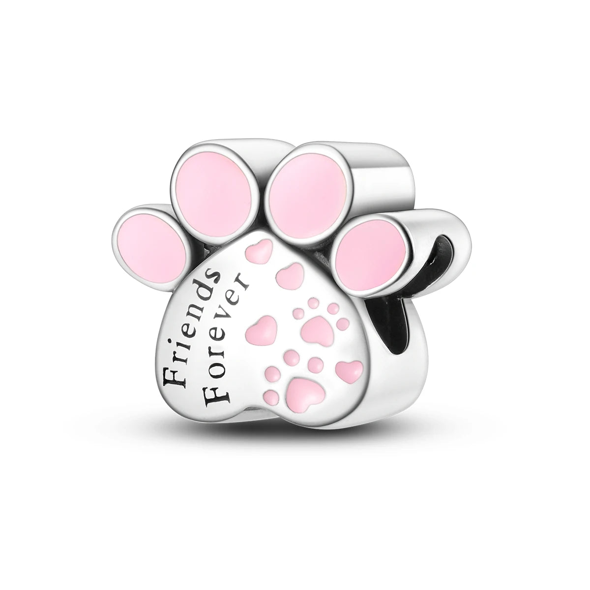 Dog Charms Silver Plated Doggy Paw French Bulldog Bones Beads fit Original Pandora Bracelet