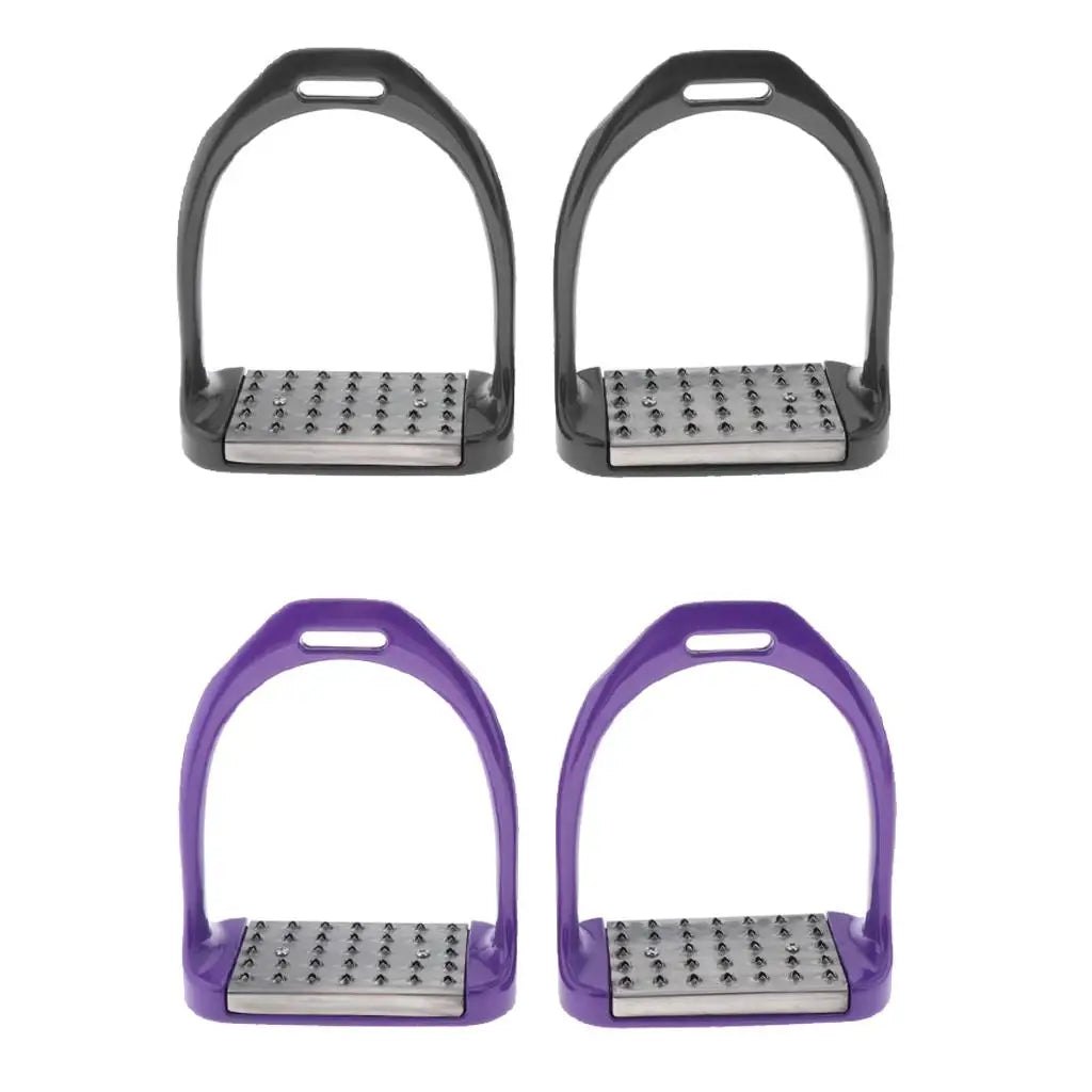 Stirrups with Stainless Steel Anti-Slip Pad