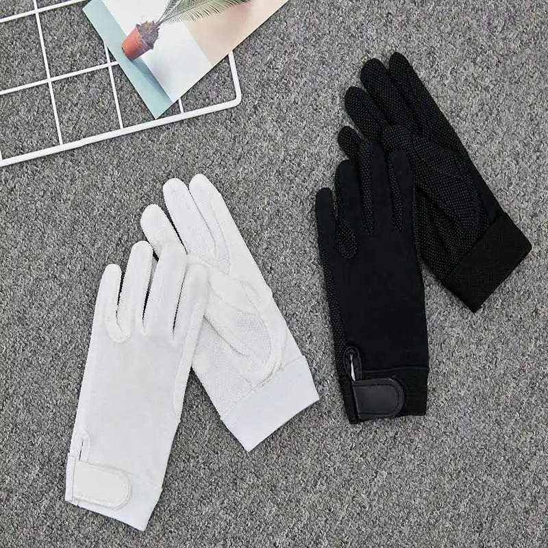 Horse Riding Gloves Lightweight Breathable Anti Slip Bike Full Finger  Gloves for Men Women