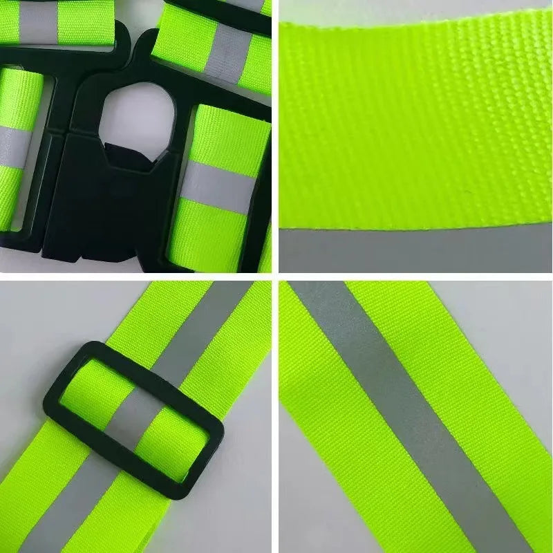 Elastic Safety Reflective Vest Straps with Reflect Strips Reflective