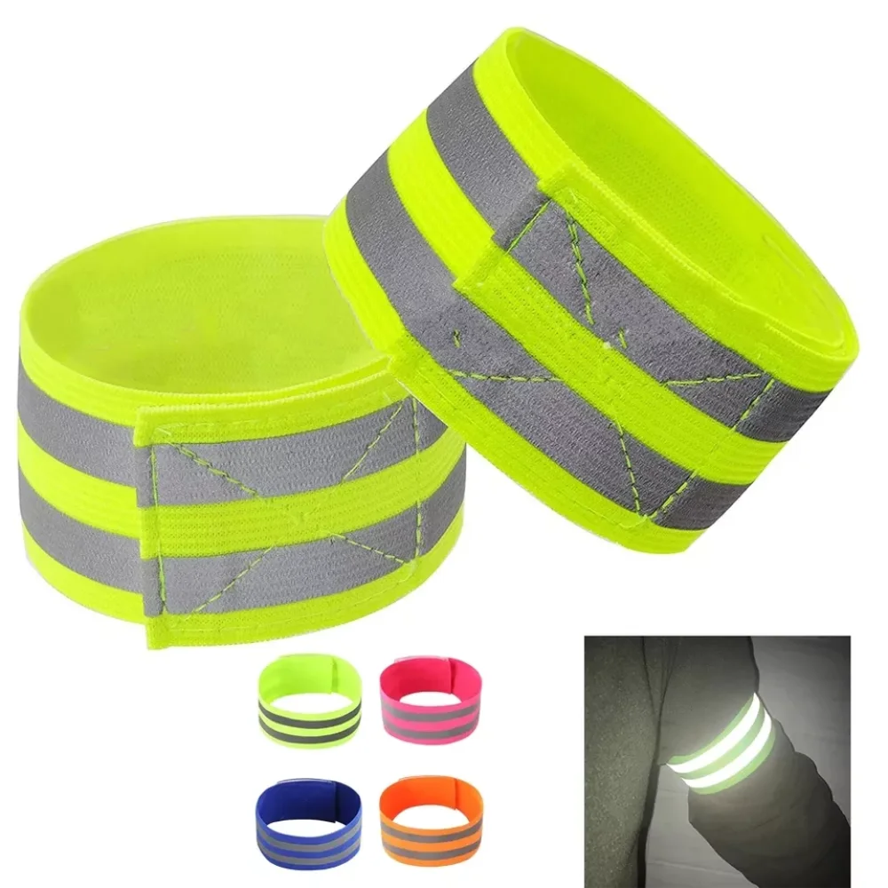 2pcs Reflective Safe Wrist Band Strap