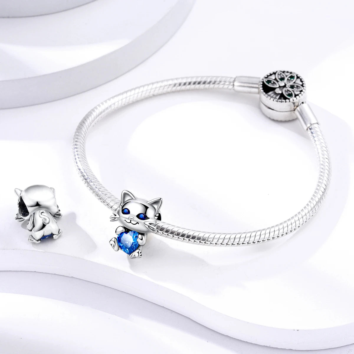 Dog Charms Silver Plated Doggy Paw French Bulldog Bones Beads fit Original Pandora Bracelet