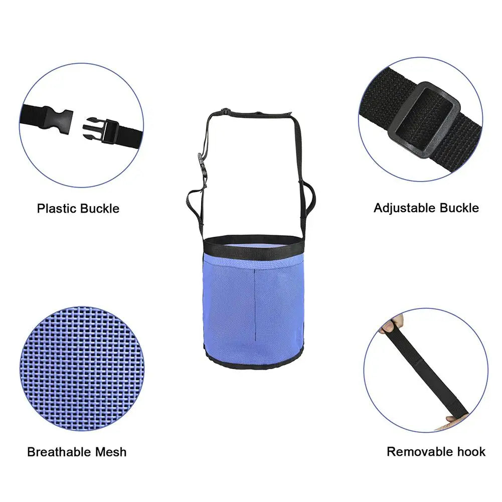 Horse Feed Bag With Adjustable Strap Feed Bag 9.44 X 9.64in