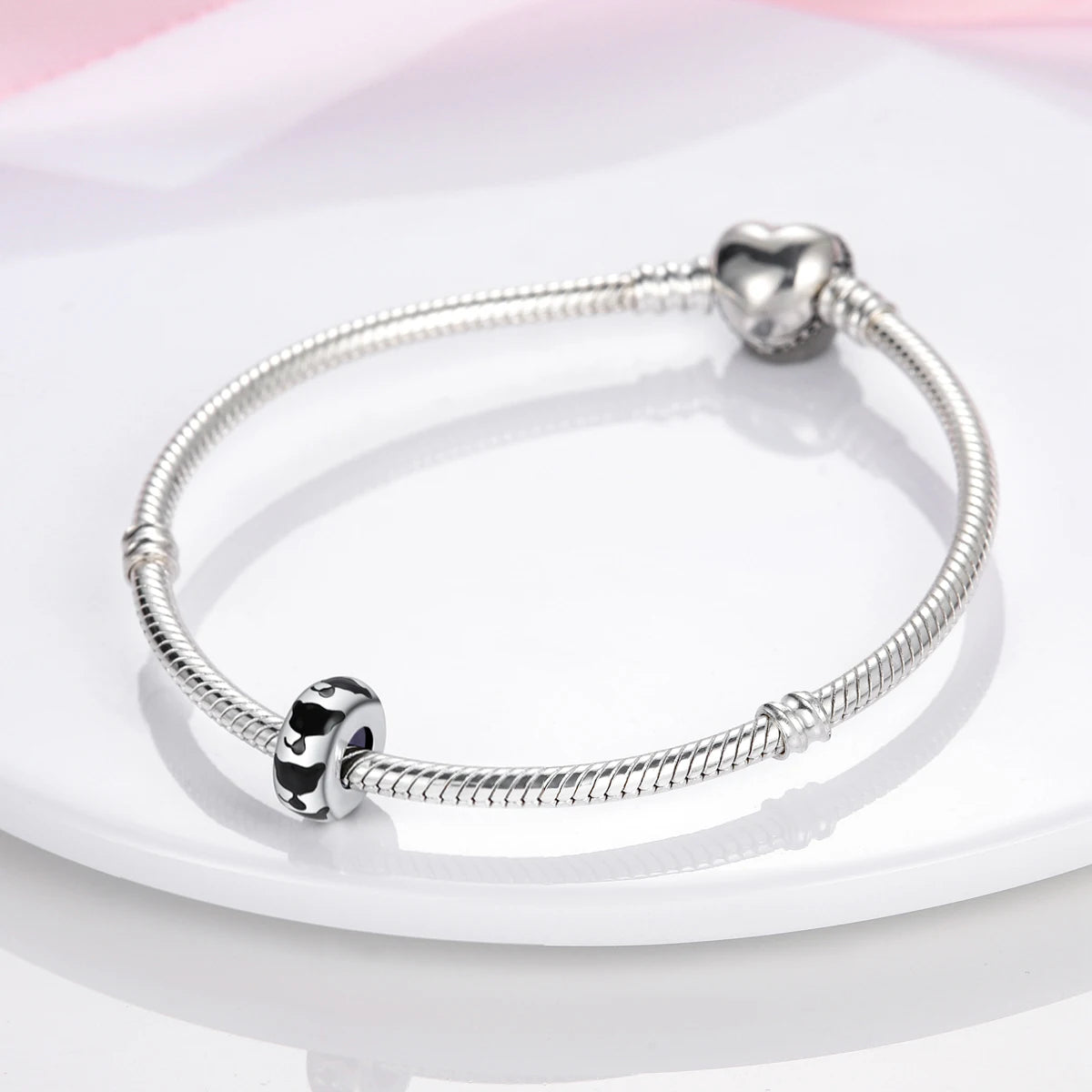 Dog Charms Silver Plated Doggy Paw French Bulldog Bones Beads fit Original Pandora Bracelet