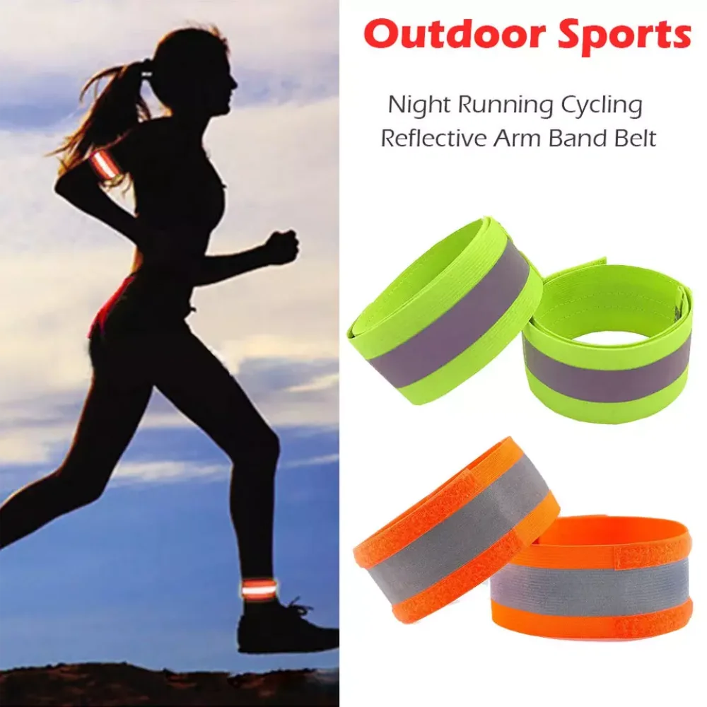 2pcs Reflective Safe Wrist Band Strap