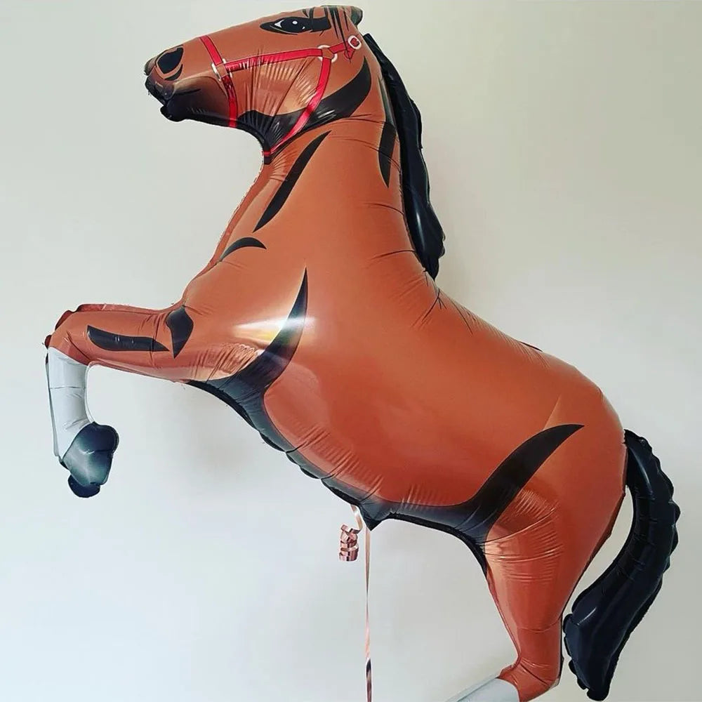 5pcs Horse Balloon Set 30inch Horse Shaped Balloons 40inch Number Balloon Star Balloon