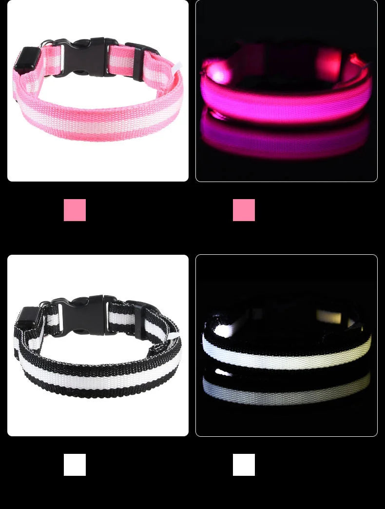 Nylon LED Night Safety Flashing Glow In The Dark