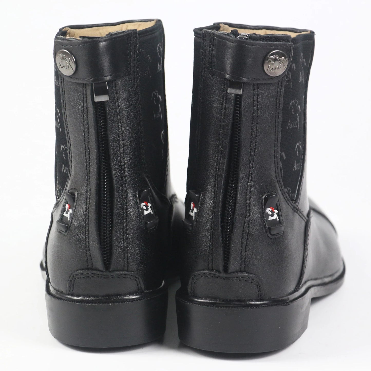 Horse Riding Boots Full Leather Equestrian Boots High Quality Back Zipper Shoes For Men Women And Children